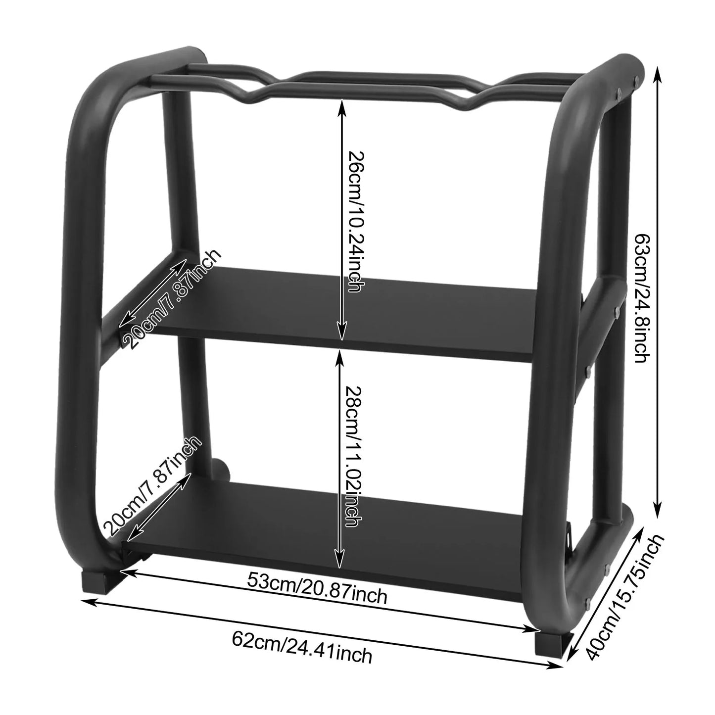 Kettlebell Storage Rack, Black Dumbbell Stand, Multifunctional Weight Stand,home, office, gym,Load bearing 220.46lbs,