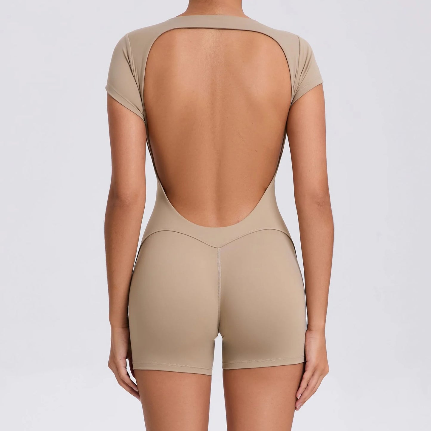 COZOKCN Yoga Jumpsuit Open Back One Piece Women