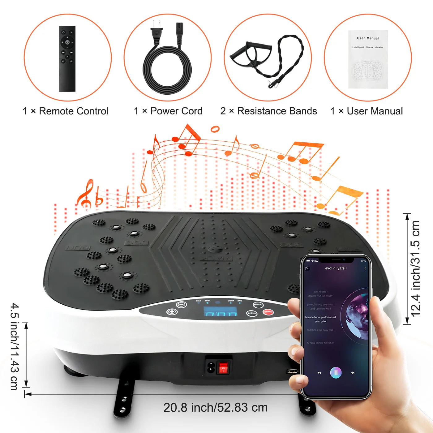 Vibration Plate Exercise Machine Portable Workout