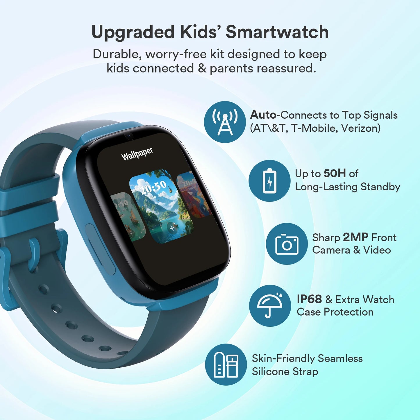 EIOTMART 4G Kids Smartwatch SOS Parental Controls