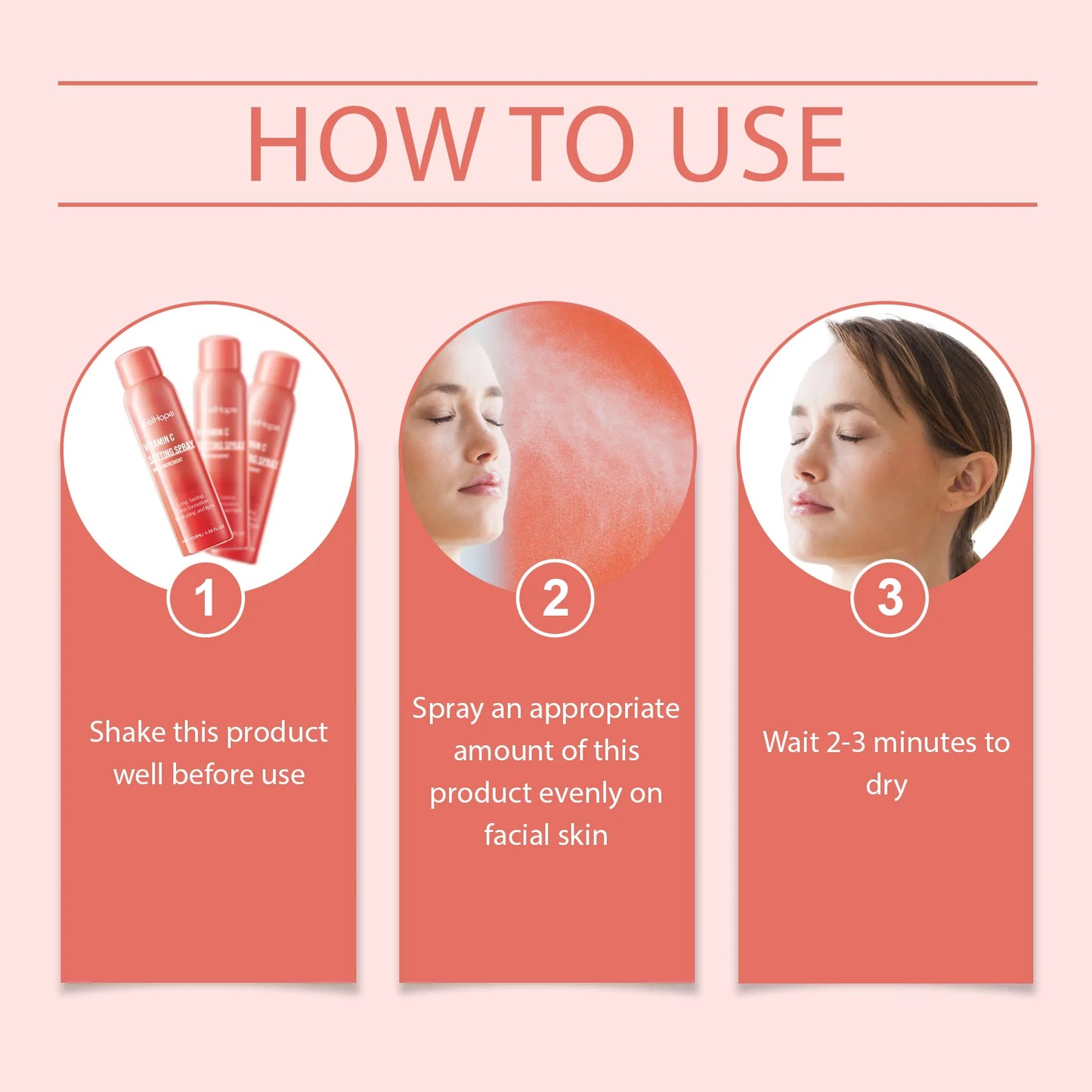 Eelhope Vitamin C Setting Spray Makeup Long Lasting Moisturizing
