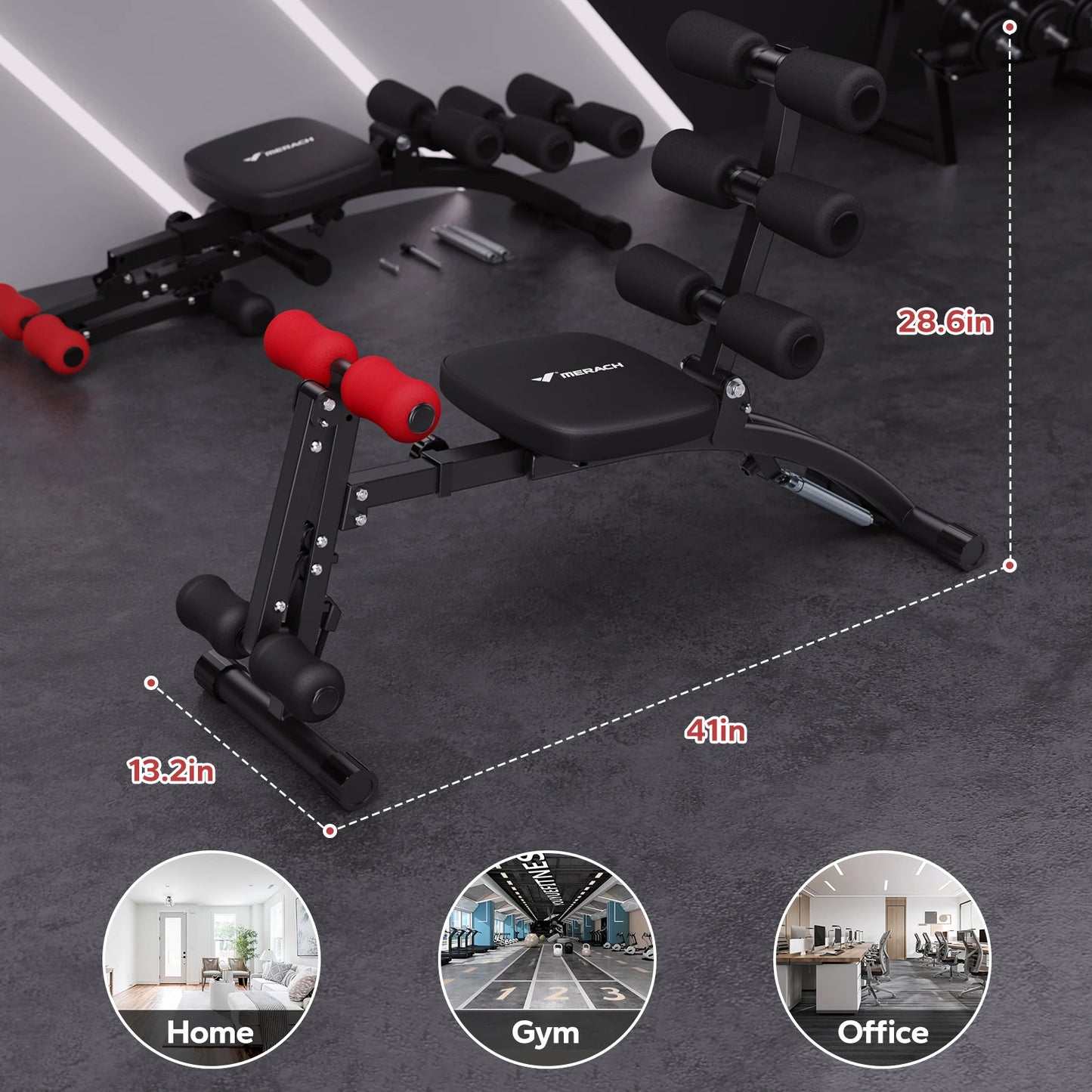 MERACH Ab Machine Multi Functional Trainer