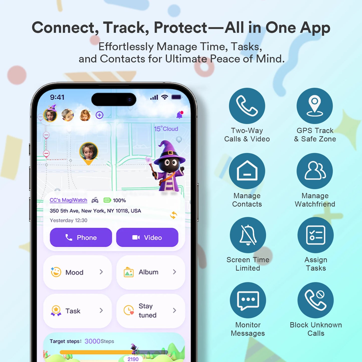 EIOTMART 4G Kids Smartwatch SOS Parental Controls