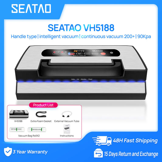 Seatao VH5188 Vacuum Sealer With Built-In Cutter