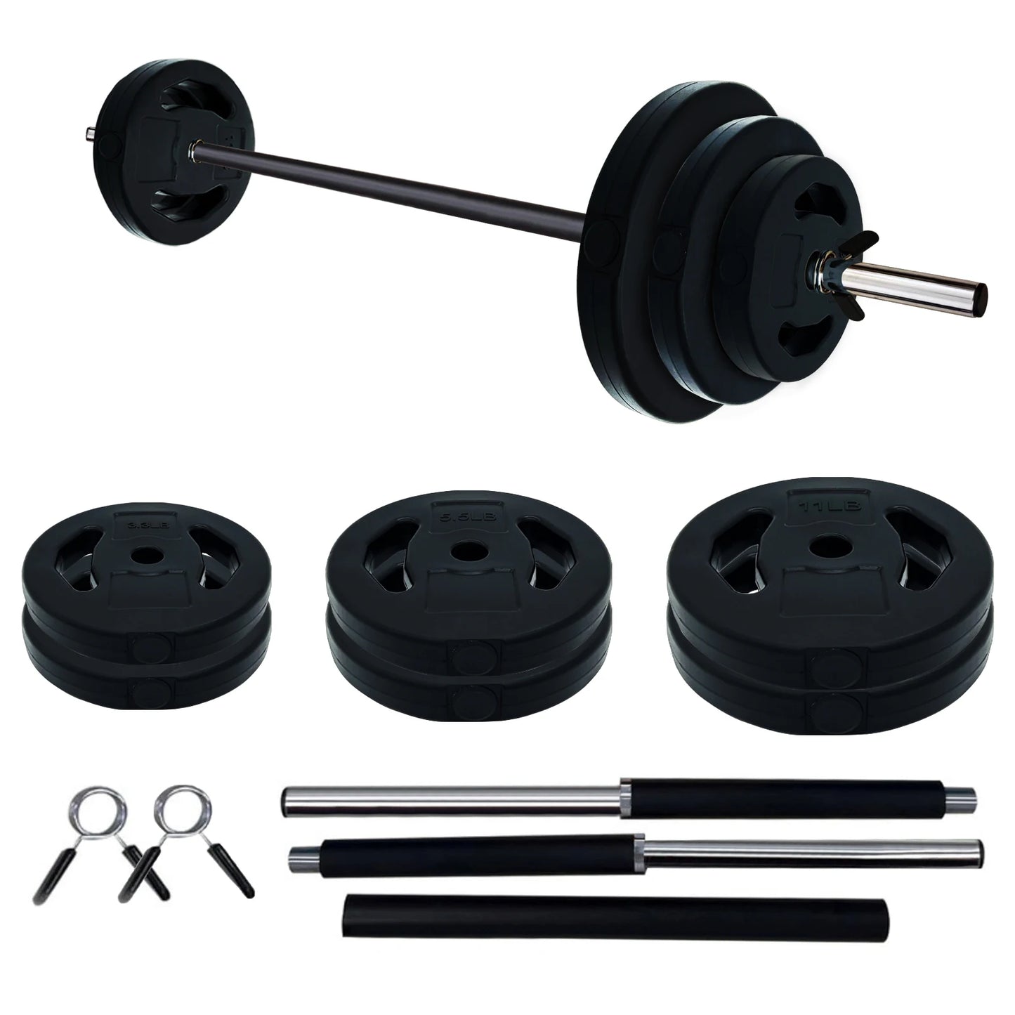 TWISTERCK Adjustable Barbell Weight Set For Home Gym Workouts