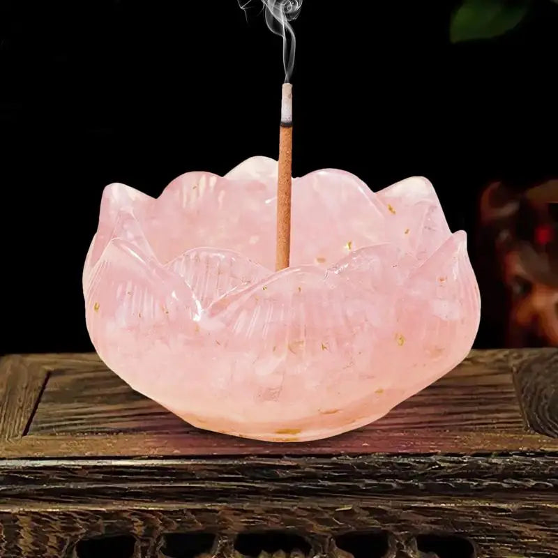 Flower Shape Incense Burner Holder Ash Catcher