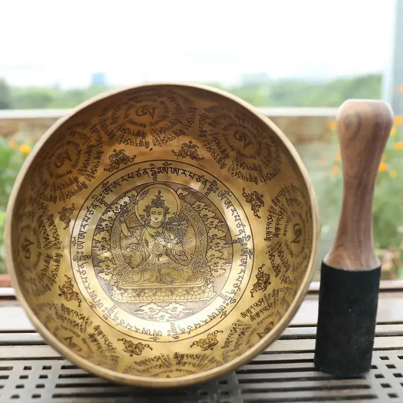 SHXICraft Nepal Tibetan Singing Bowls Set Heart Chakra Meditation Instruments