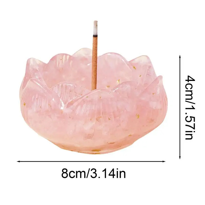 Flower Shape Incense Burner Holder Ash Catcher