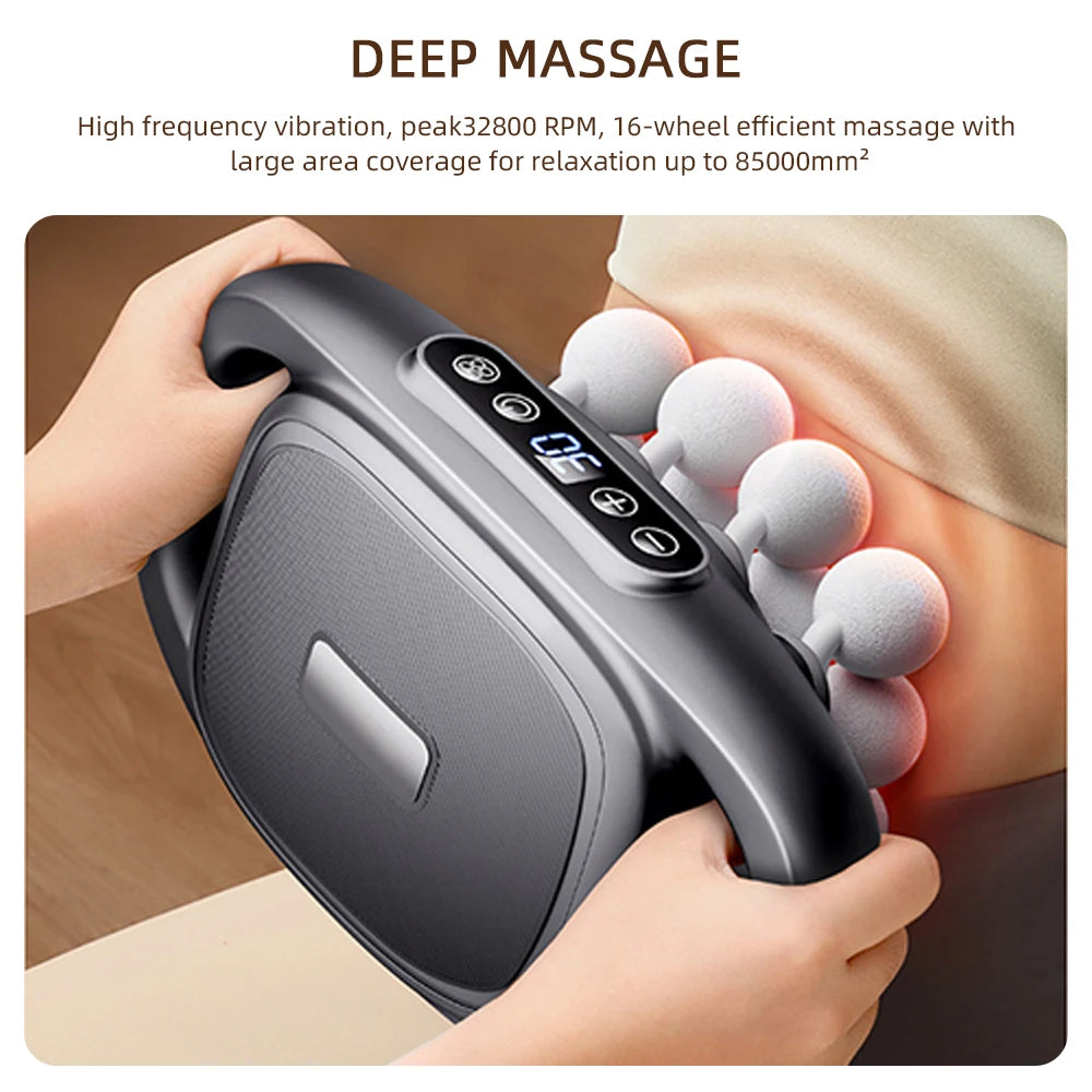 Foreverlily 16 Heads Fascia Gun High Frequency Massage