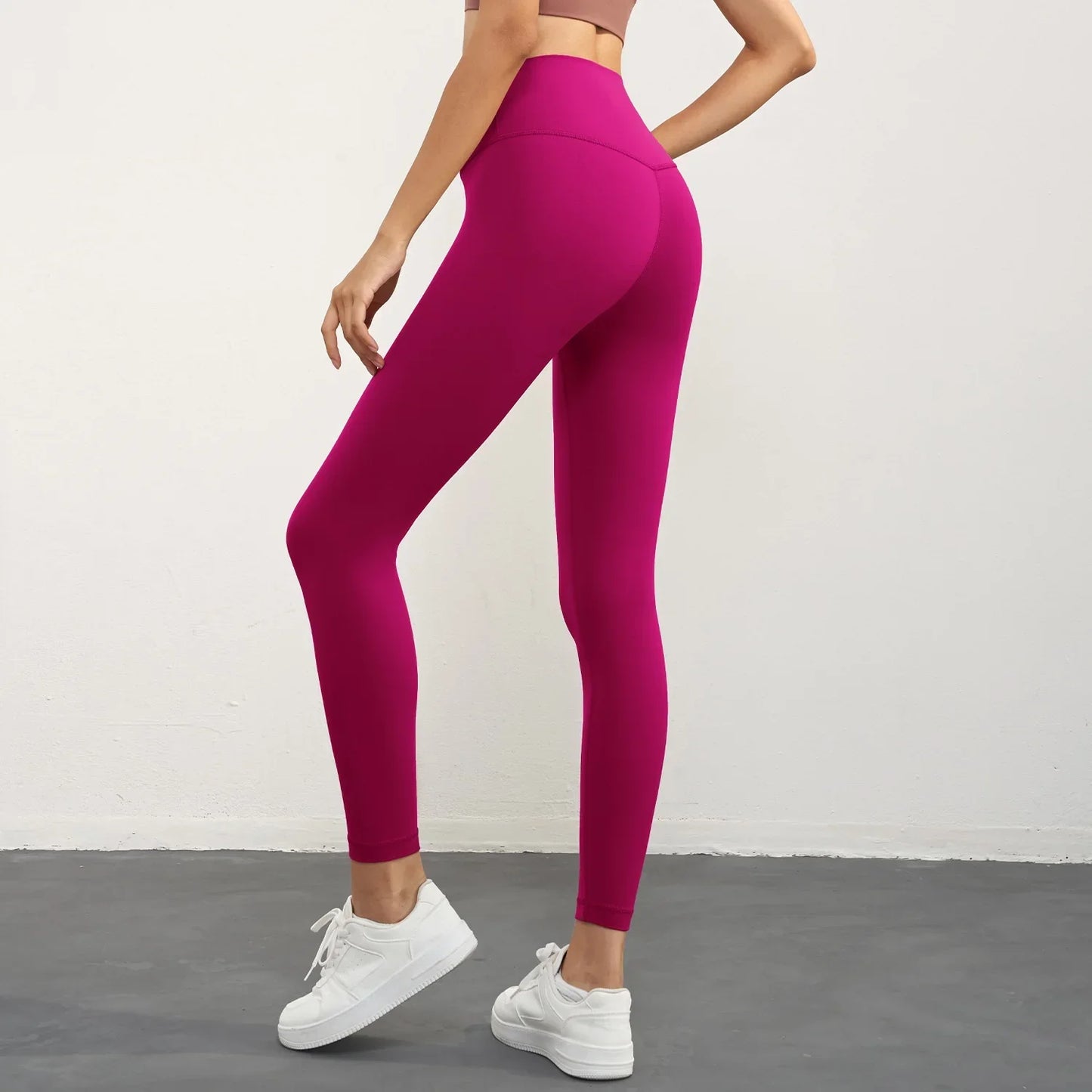 High Waist Yoga Leggings Back Pocket