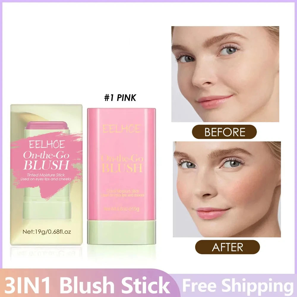 Eelhoe 3 In 1 Blush Stick For Eyes Cheeks Lips