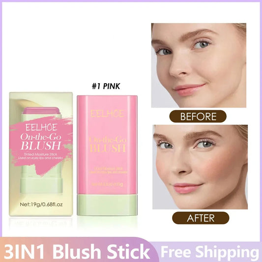 Eelhoe 3 In 1 Blush Stick For Eyes Cheeks Lips