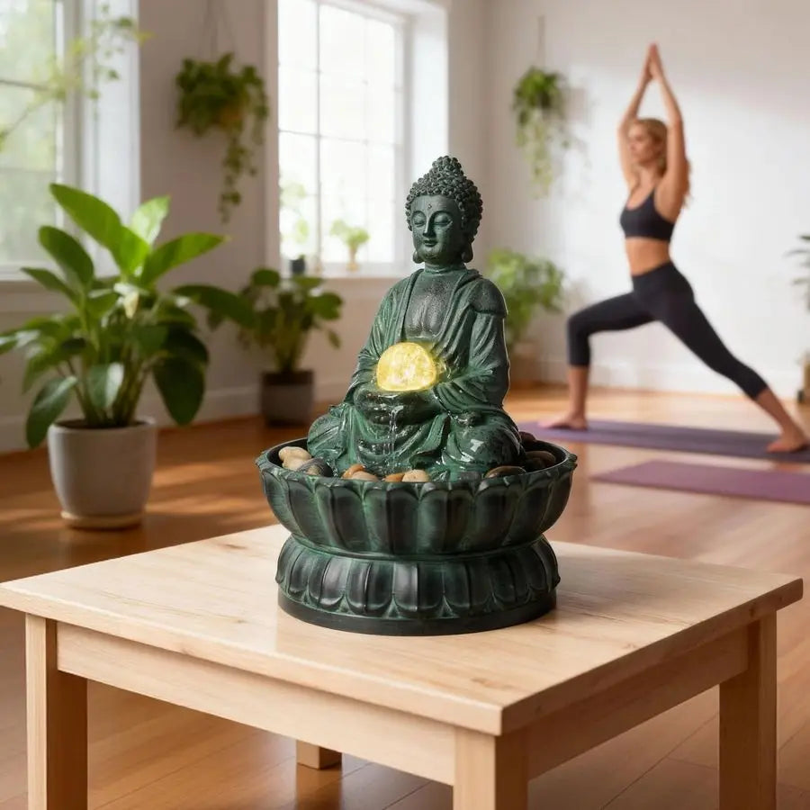 Buddha Tabletop Meditation Fountain Zen Water