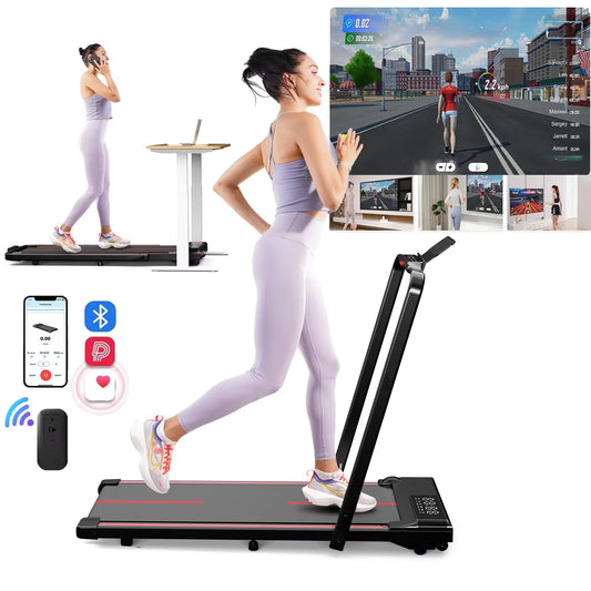 Superun 3in1 Walking Pad Treadmill 300 Lb Capacity 3.0HP HomeOffice