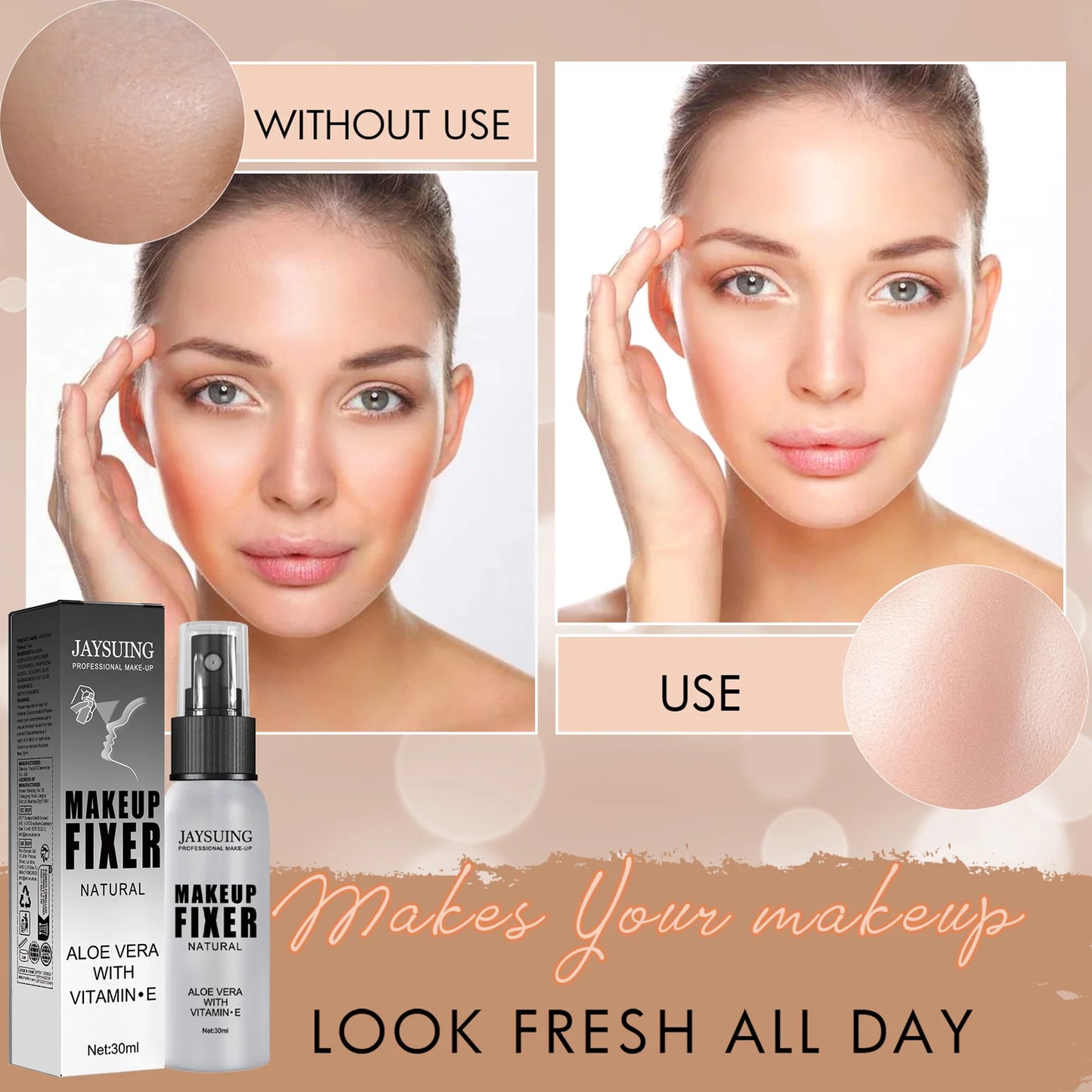 Jaysuing Makeup Setting Spray Lasting Oil Free
