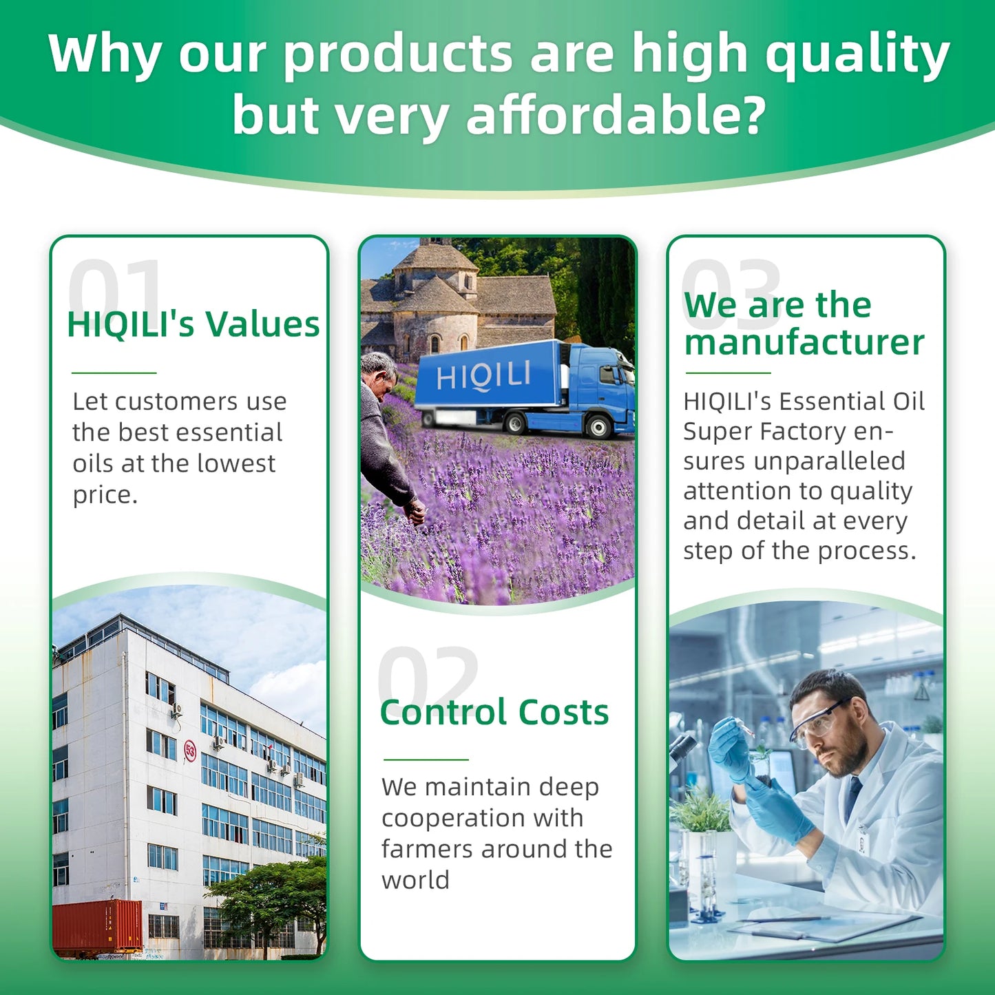 HIQILI Patchouli Essential Oil Pure Aromatherapy