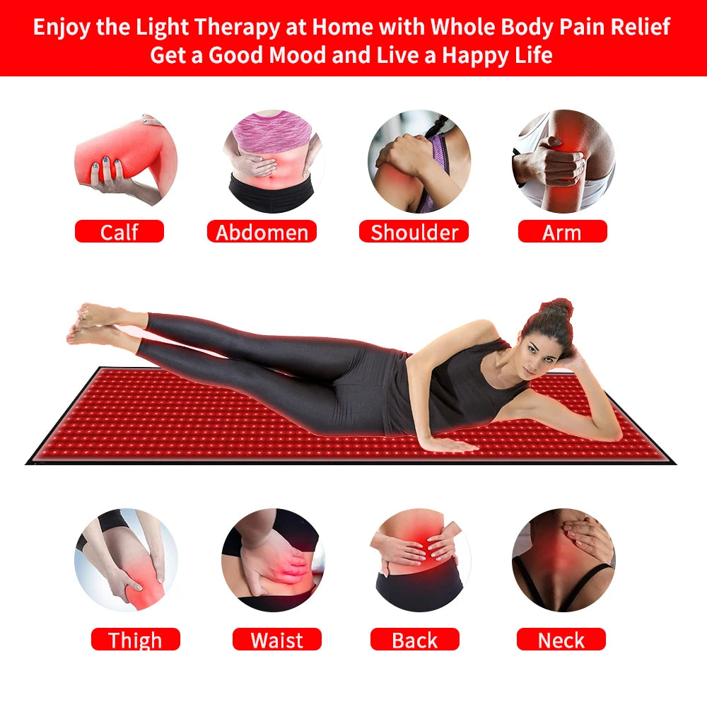 Light Therapy Mat Full Body 660nm 850nm LED Blanket