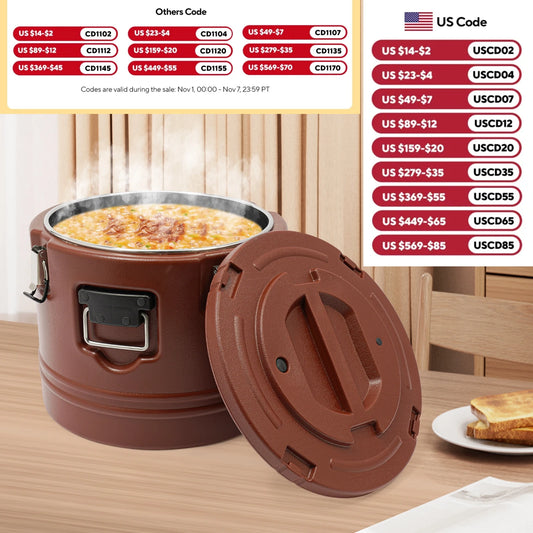 Stainless Steel Food Warmer Insulated Carrier
