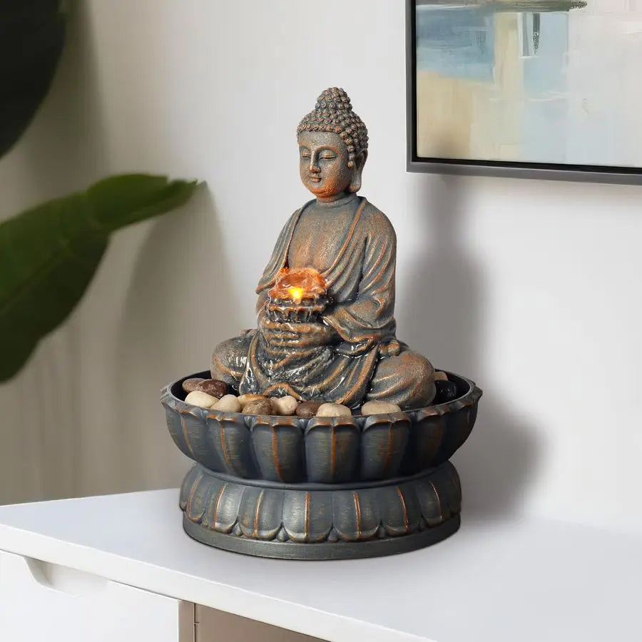 Tabletop Buddha Zen Water Fountain
