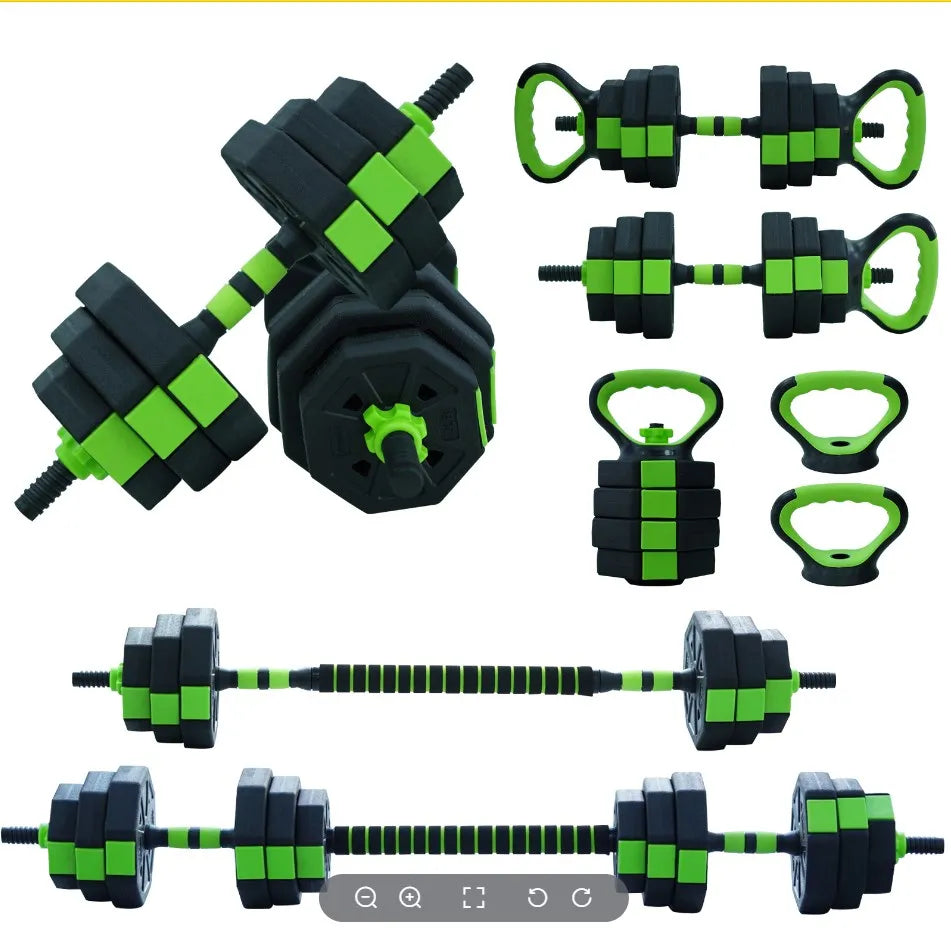 HiMISS 4-In-1 Adjustable Kettlebell Dumbbell Set
