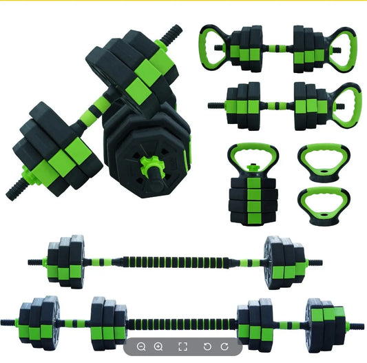 HiMISS 4-In-1 Adjustable Kettlebell Dumbbell Set