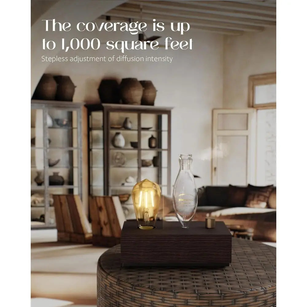 XMSJ Essential Oil Diffuser with Wood Base