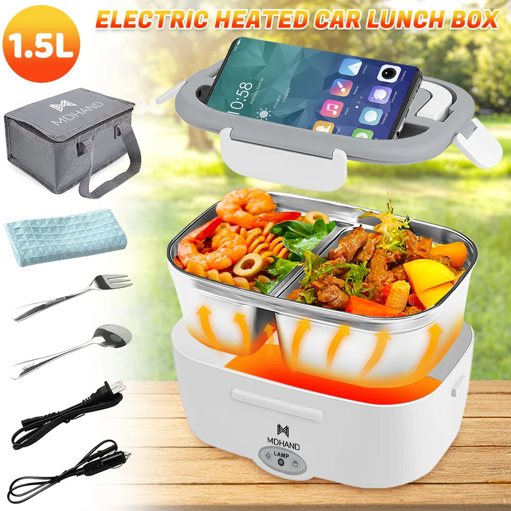 MDHAND 3In1 Electric Lunch Box Heater