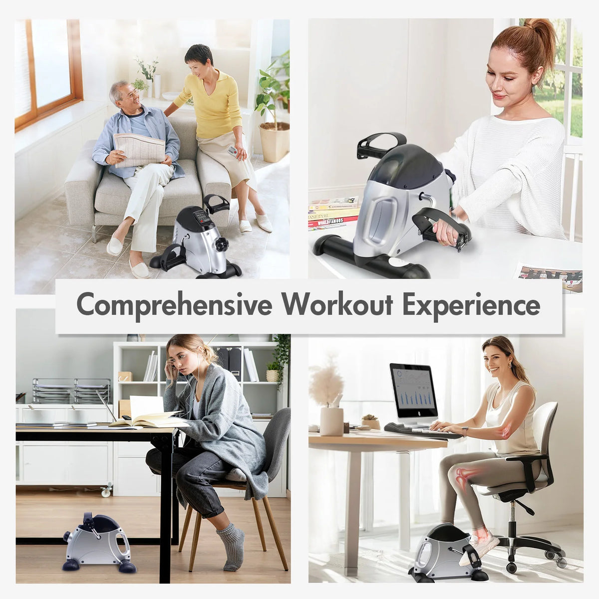 Mini Under Desk Pedal Exerciser Bike With Digital LCD Screen