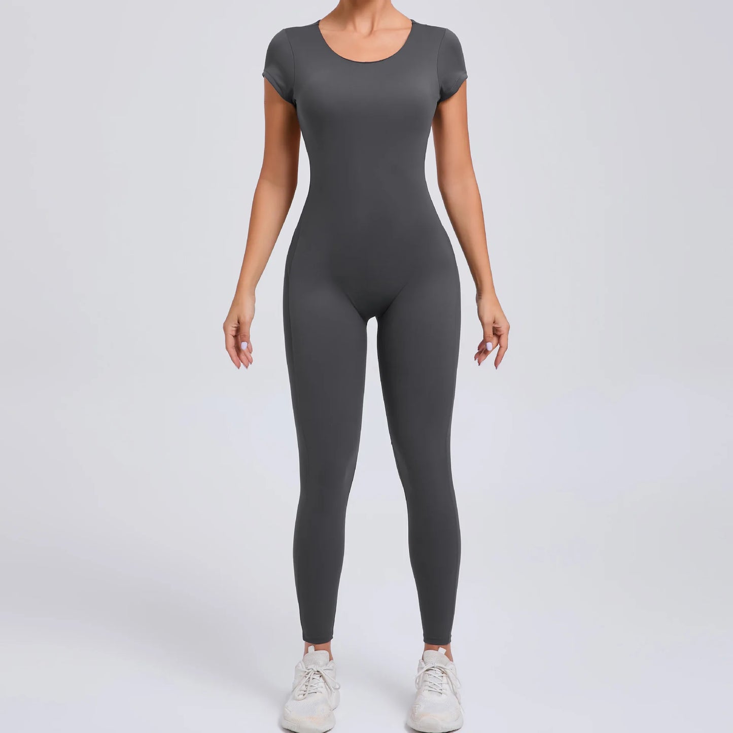 COZOKCN Yoga Jumpsuit Open Back One Piece Women