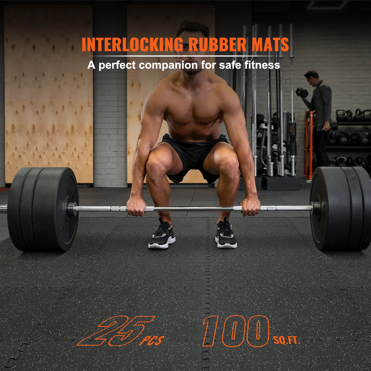 SucceBuy Interlocking Gym Floor Mats With Eva Foam Rubber