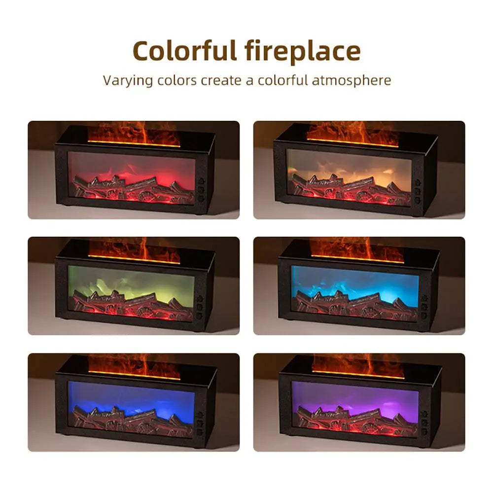 LISM Diffuser 7-Color LED Flame Humidifier Remote