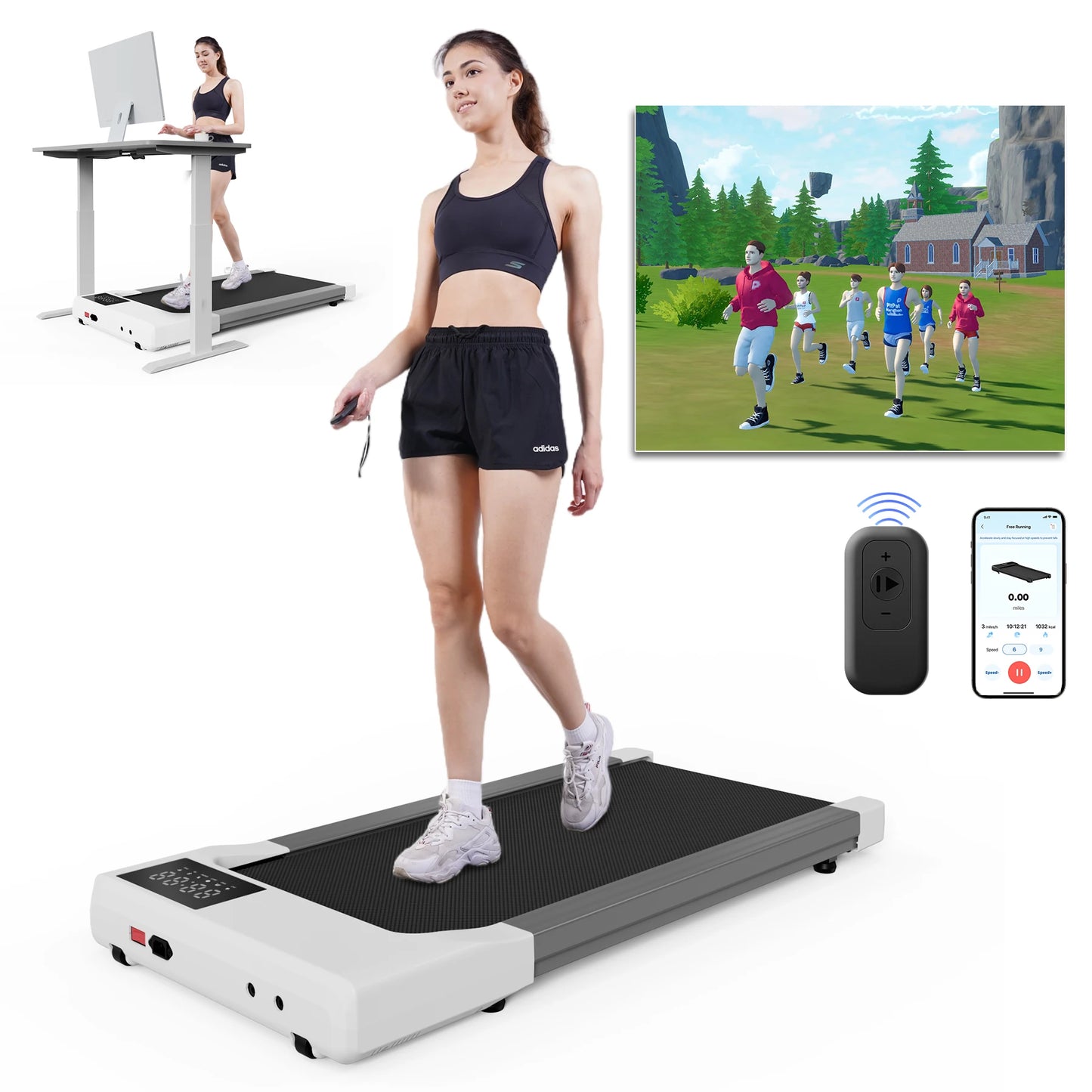 Noned 2.5HP Under Desk Treadmill Walking Pad