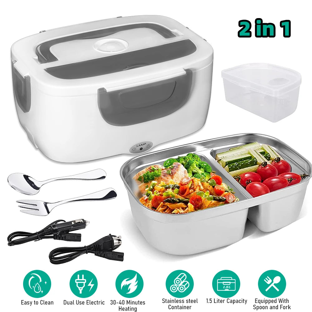 MDHAND 3In1 Electric Lunch Box Heater