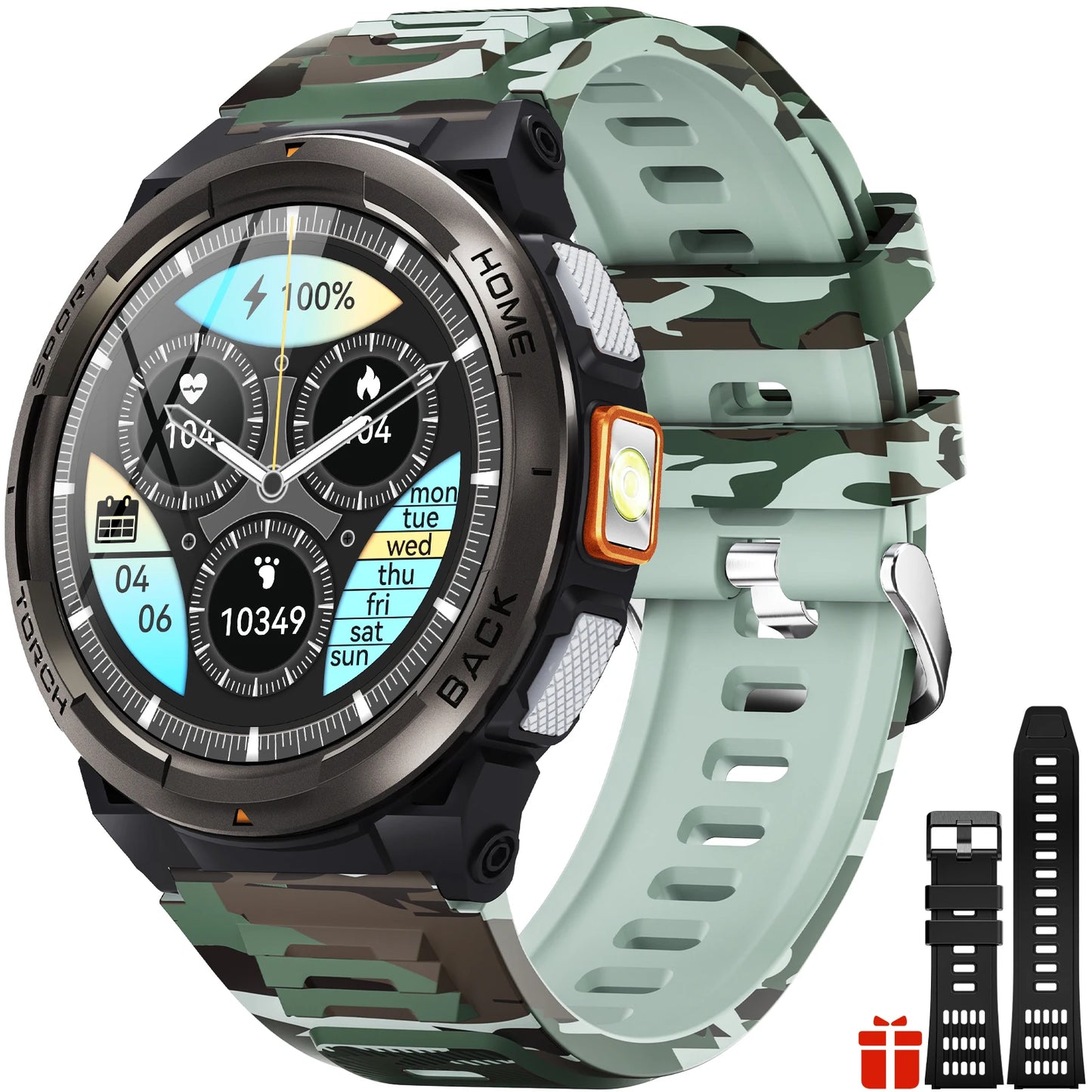EIGIIS KE5 Smartwatch 3ATM Waterproof With Compass And Altitude Barometer