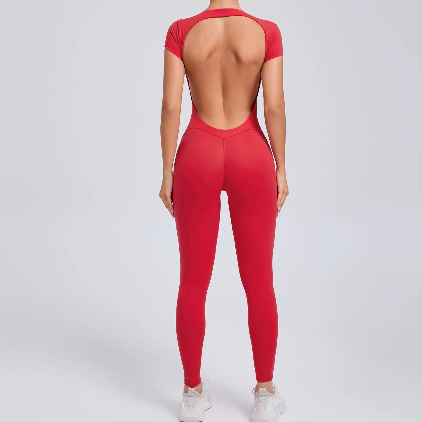 COZOKCN Yoga Jumpsuit Open Back One Piece Women