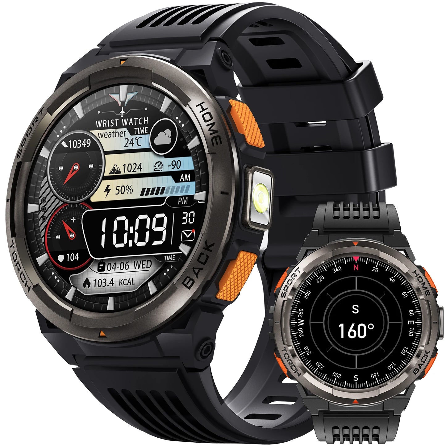 EIGIIS KE5 Smartwatch 3ATM Waterproof With Compass And Altitude Barometer