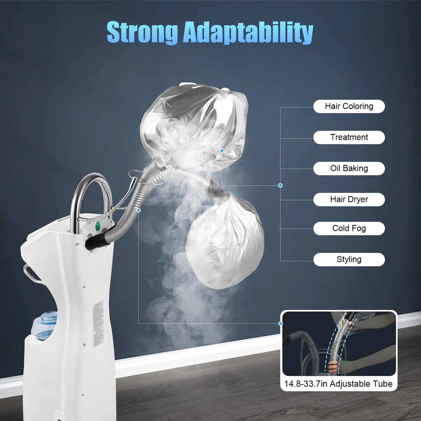 Standing Hair Care SPA Machine White Beauty 110v Hair Coloring Treatment Hair Dryer Styling Nano Steam Beauty Salons