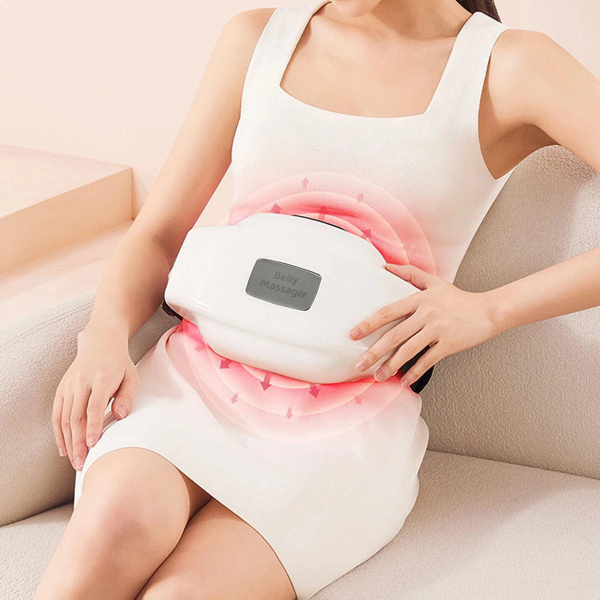 Stomach Massager Bian Shi Hot Compress Portable