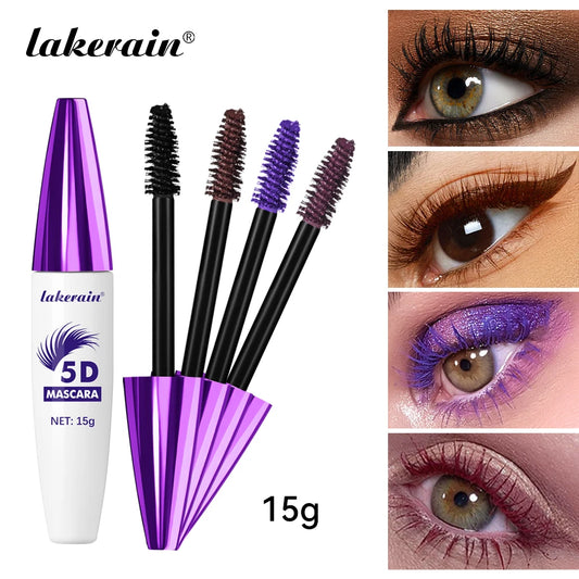 Lakerain 5D Mascara Waterproof Long Lasting Smudge Proof Lengthening