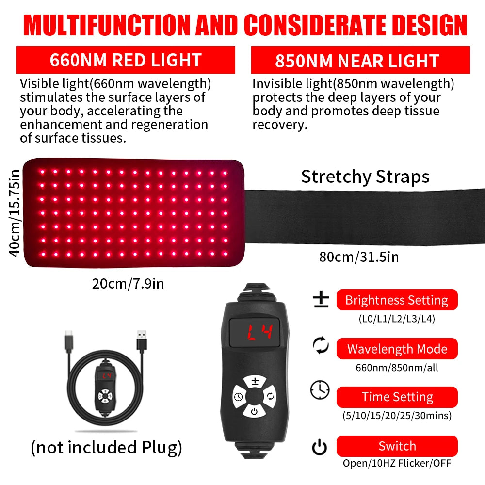 Near Infrared Light Therapy Pad for Pain Relief