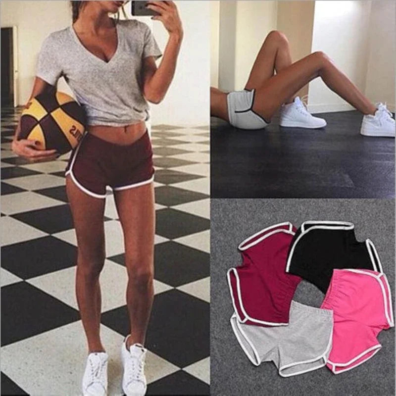 Women Yoga Shorts for Gym and Running Polyester Broadcloth