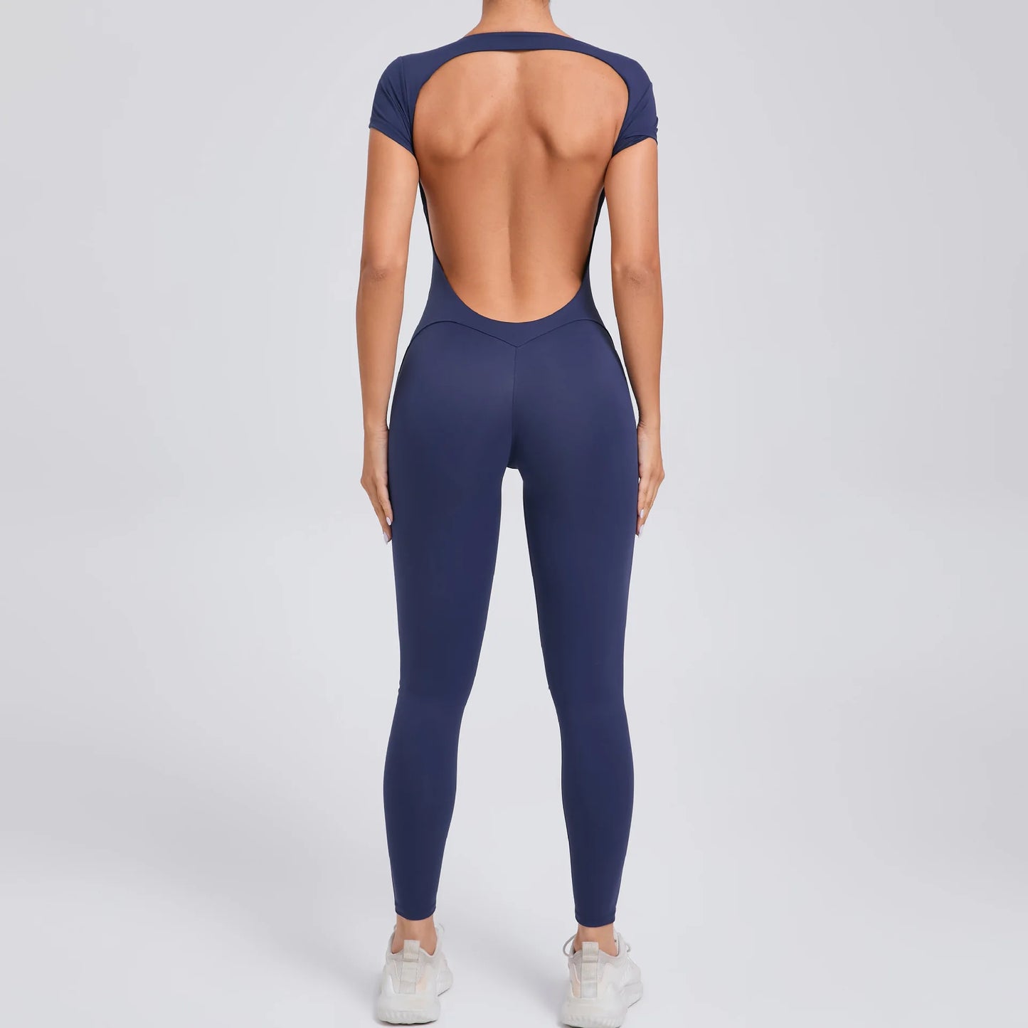 COZOKCN Yoga Jumpsuit Open Back One Piece Women