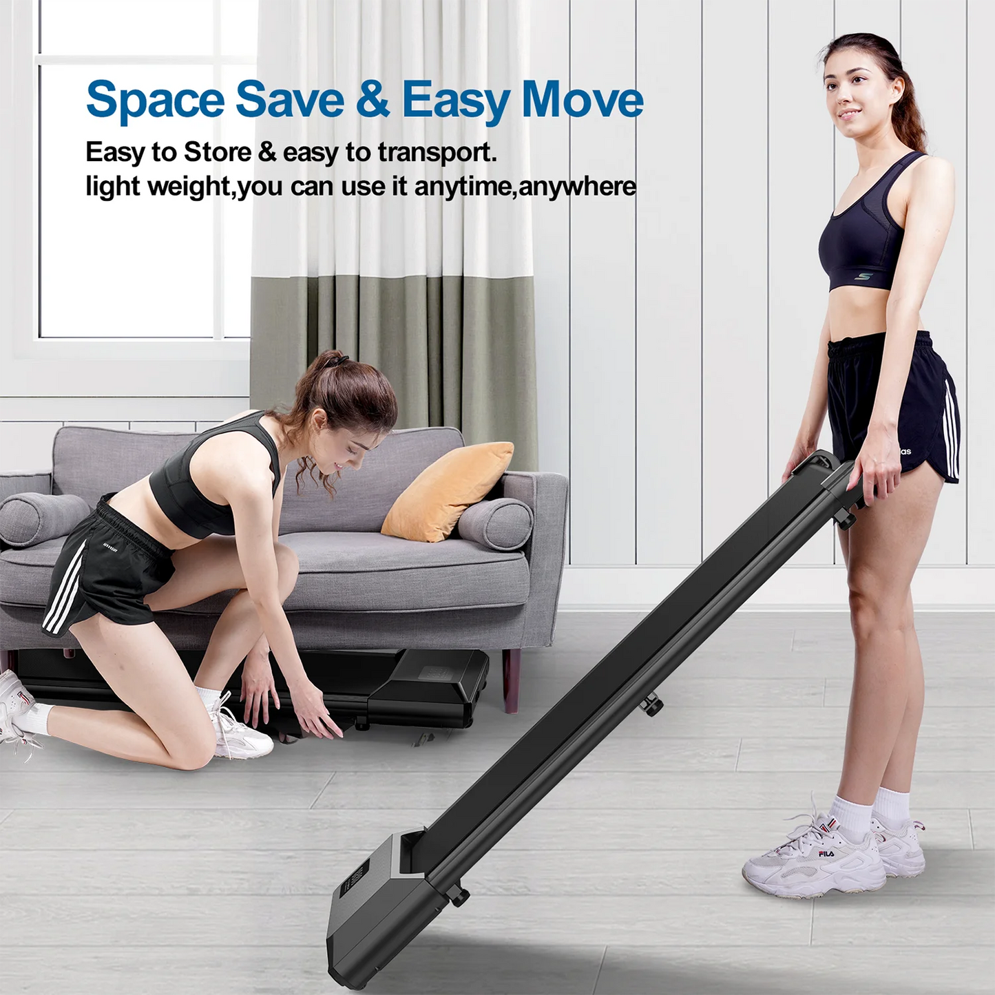 Superun 2.5HP Home Treadmill Walking Running