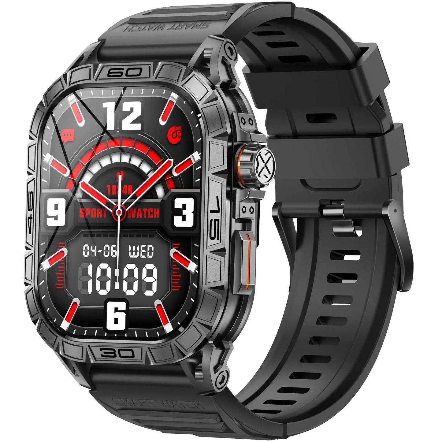 LaNikar K63 Smart Watch IP68 Waterproof Bluetooth Heart Rate Blood Pressure