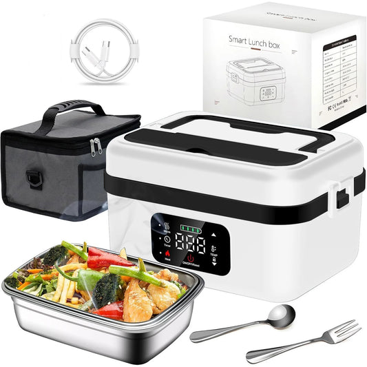 Rechargeable 8000mAh Timer Lunch Box with Warmer