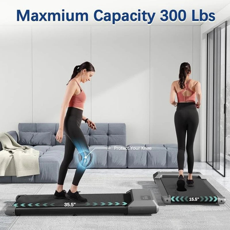 Treadmill 2.5 HP Home Walking Running Pad LCD Display