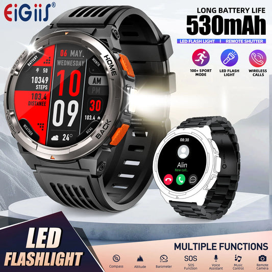 EIGIIS KE5 Smartwatch 3ATM Waterproof With Compass And Altitude Barometer