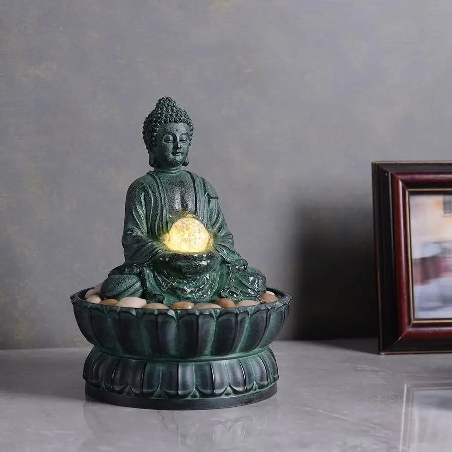 Buddha Tabletop Meditation Fountain Zen Water