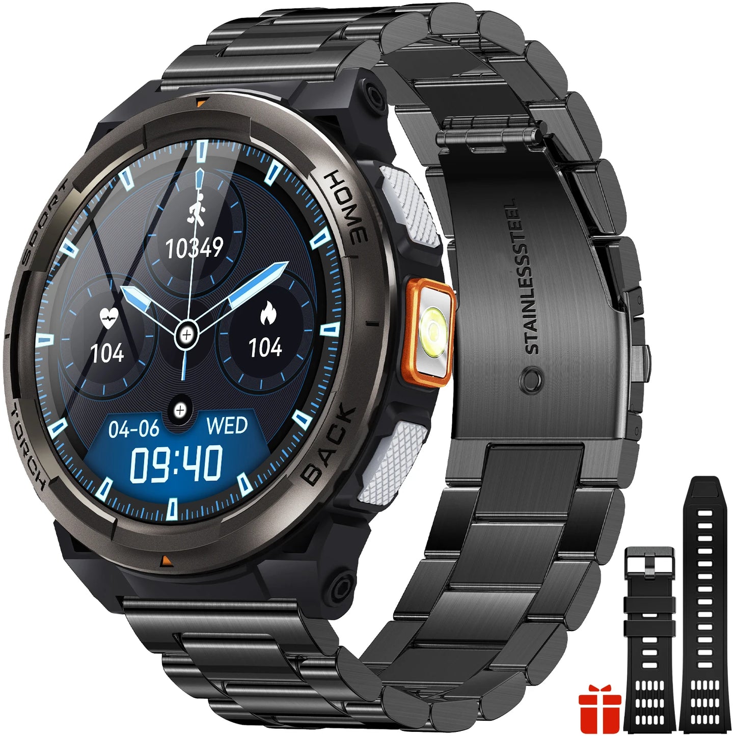 EIGIIS KE5 Smartwatch 3ATM Waterproof With Compass And Altitude Barometer