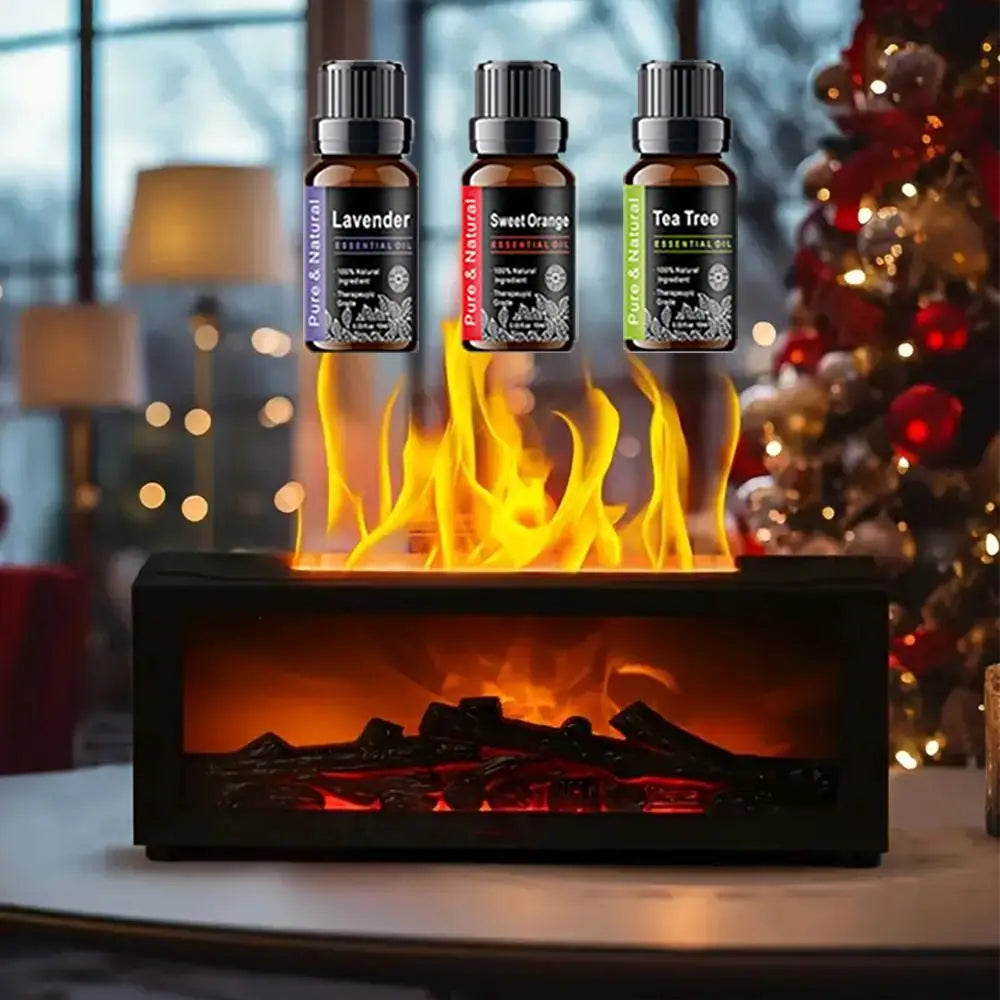 LISM Diffuser 7-Color LED Flame Humidifier Remote